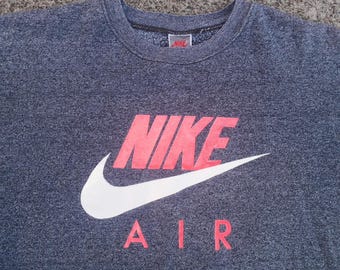 Vintage Nike Crewneck XL, 80s/90s Grey Triblend, Made in Canada