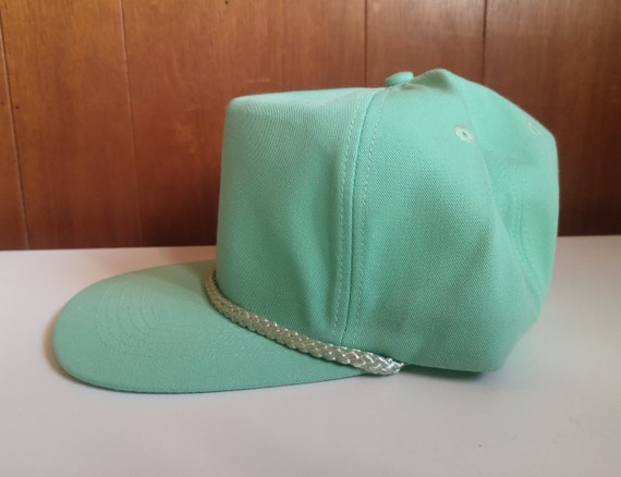 Vintage 80's DEADSTOCK Light Green/Mint Bright Sn… - image 4