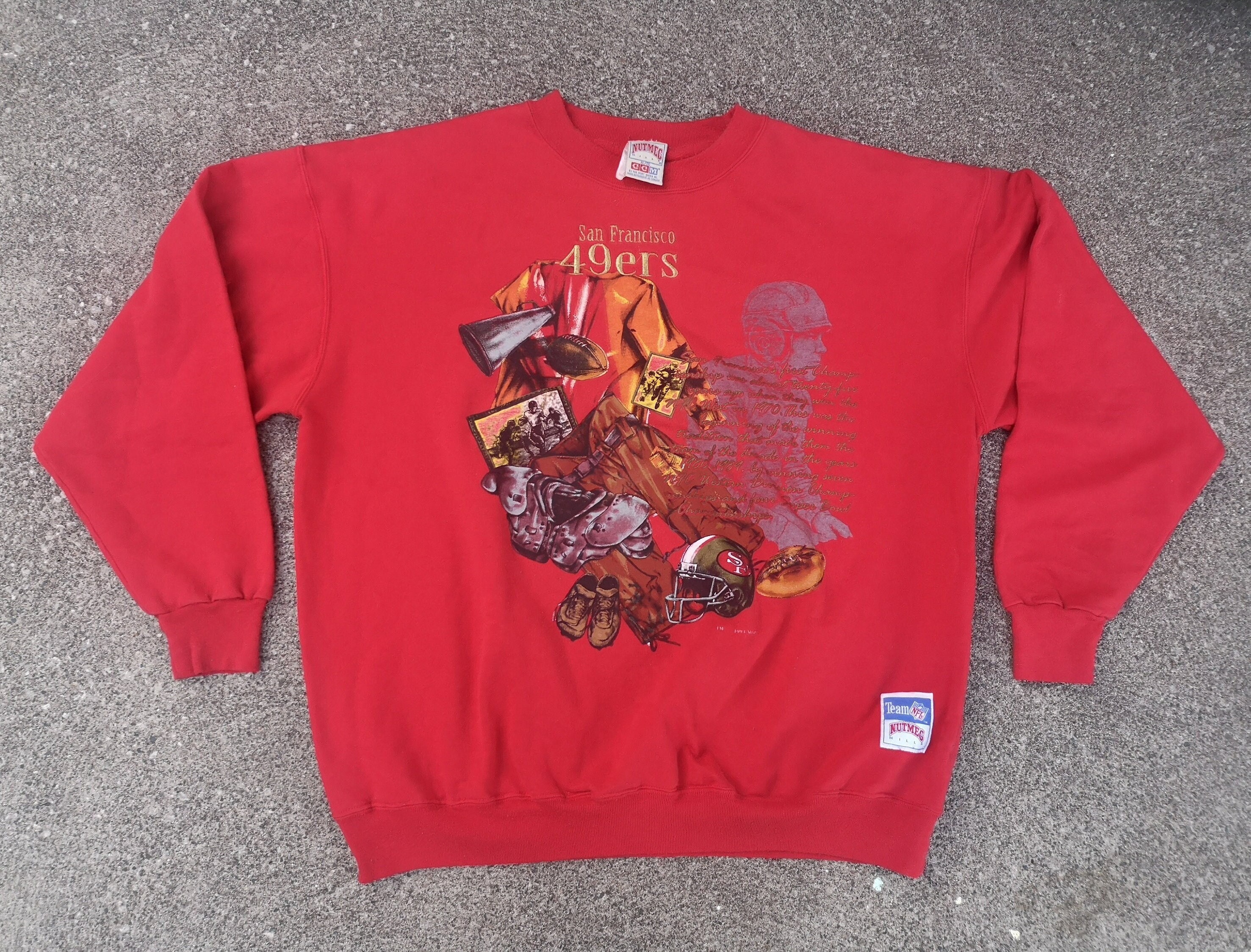 Buy Vintage 1993 San Francisco 49ers Sweatshirt: Nutmeg Mills NFL 
