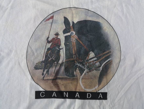 Looking Forward The Force RCMP Style North West Mounted Police Large Red Jacket Vintage 1980s