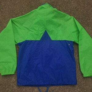 Vintage K-Way Windbreaker: 80er/90er Jahre Color Block Packable Jacke Bild 3