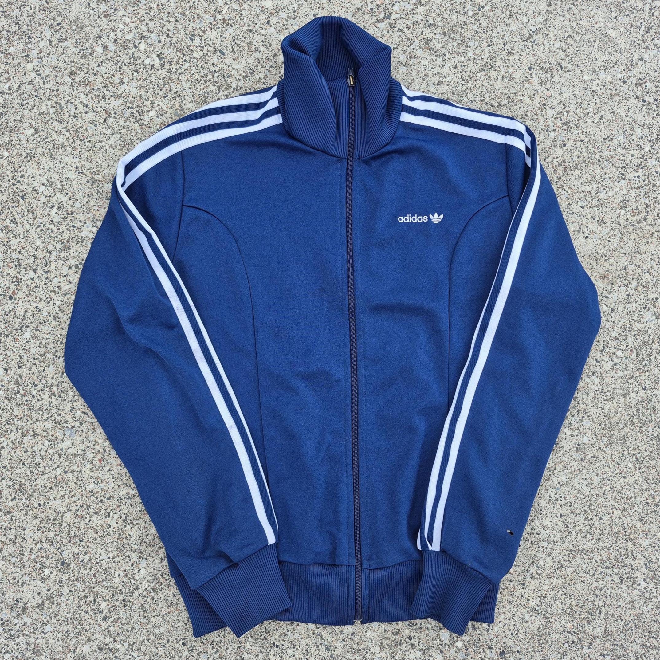 80's Striped Track Jacket - Etsy