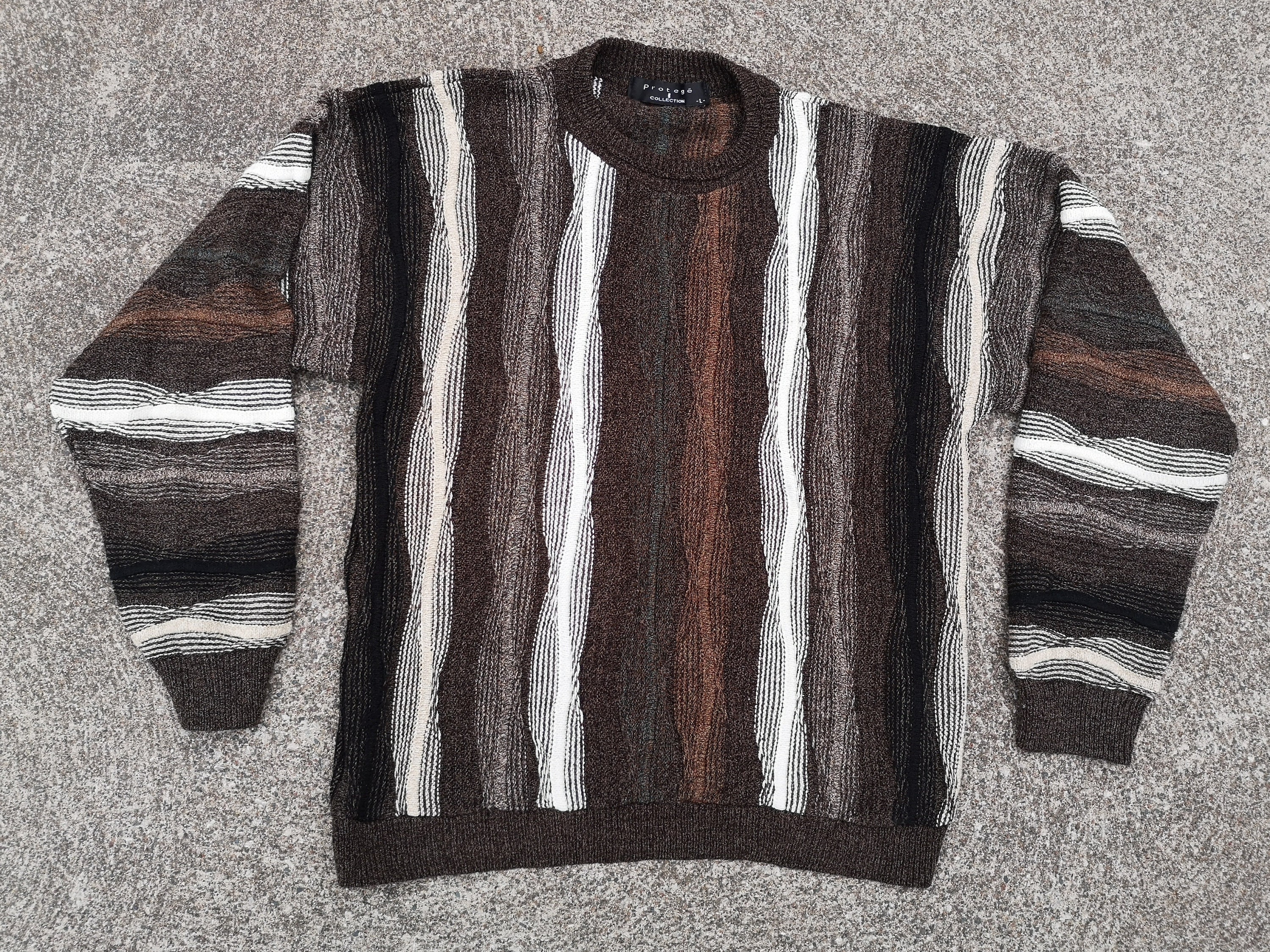 Vintage 80's / 90's Protege Collection Beige 3D Textured