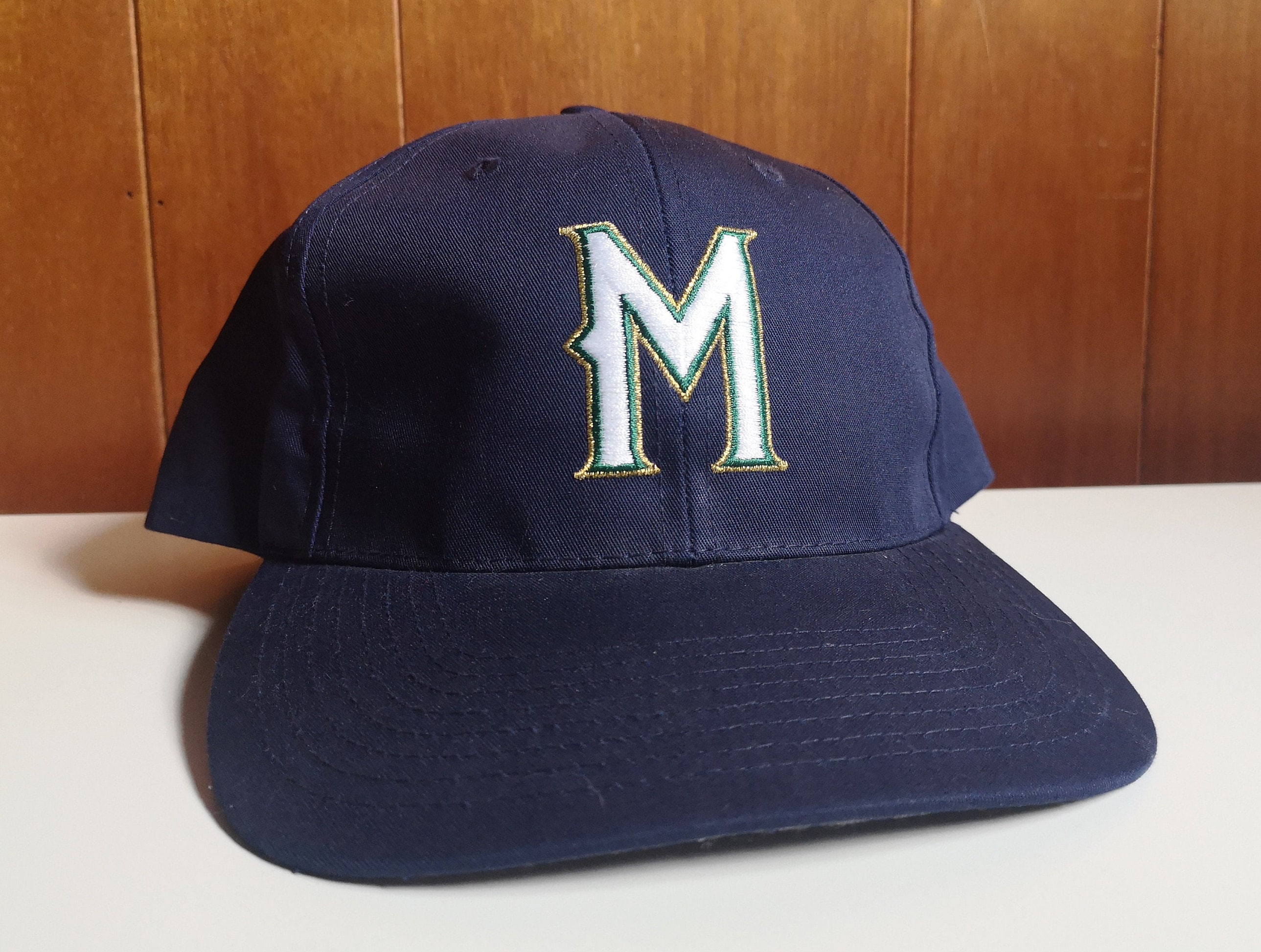 Vintage Milwaukee Brewers Miller Park MLB Sports 90s Hat Cap Vtg Snapback
