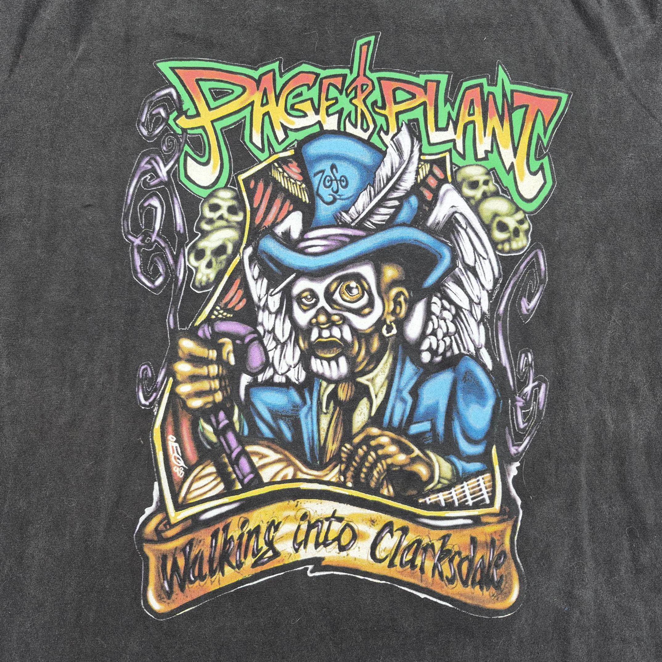 1998年製ヴィンテージ「Page and Plant」Tシャツ：Walking Into