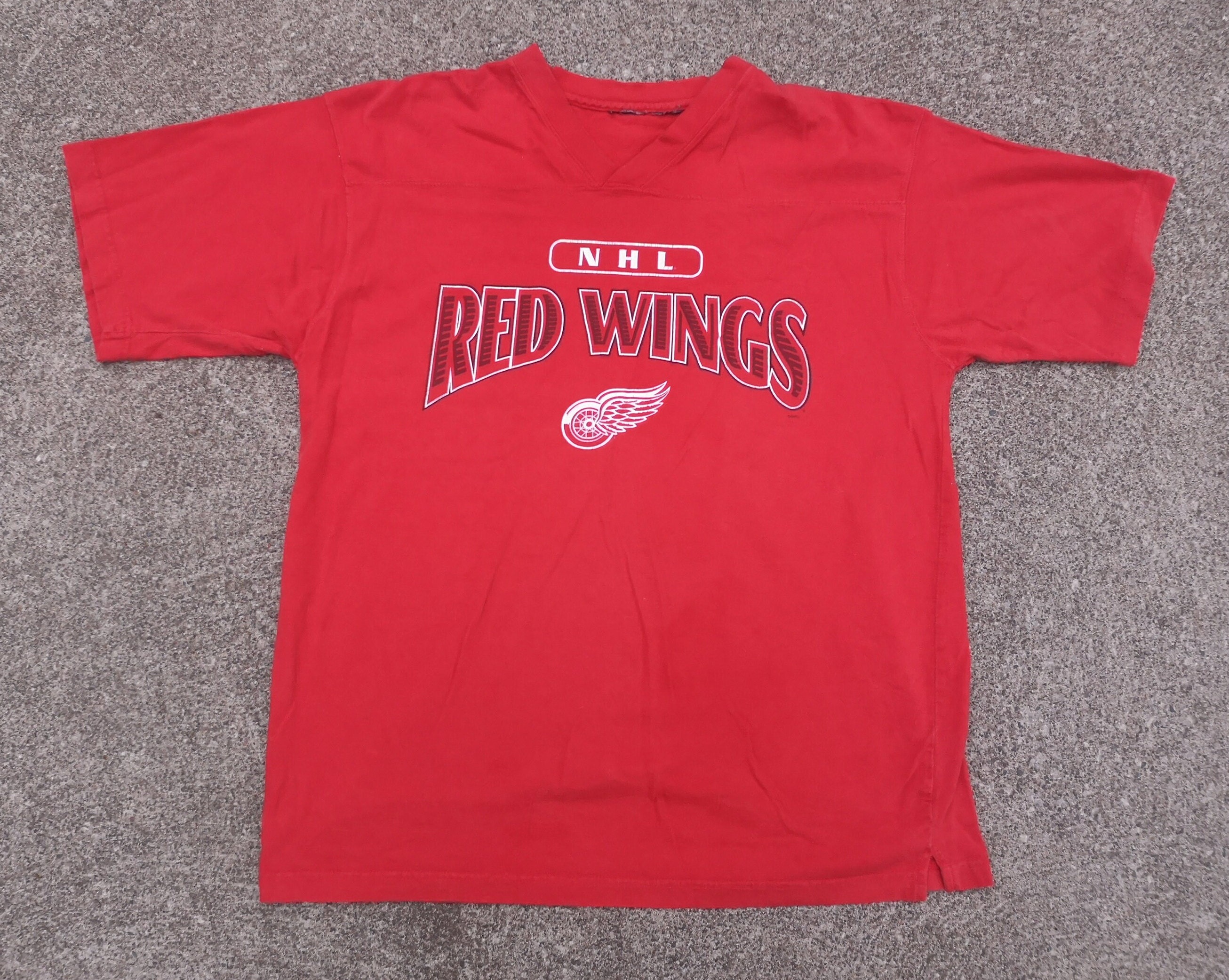 Bob Probert Detroit Red Wings Red Stack Player T-Shirt by Fanatics