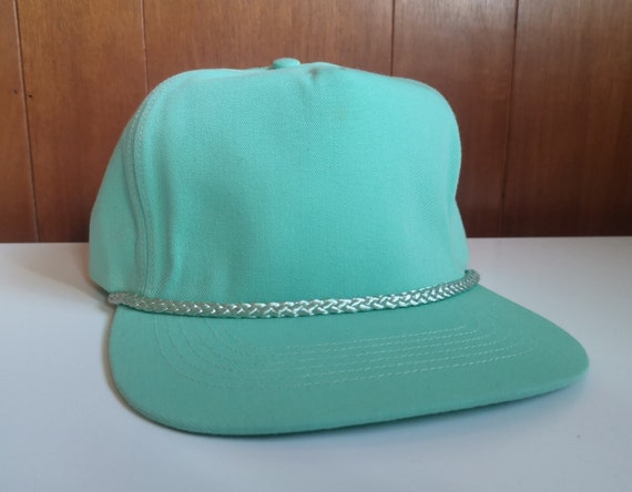 Vintage 80's DEADSTOCK Light Green/Mint Bright Sn… - image 1