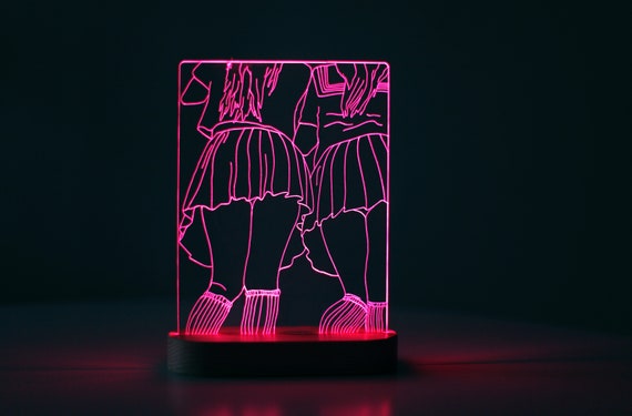 Anime Led Lamp Bedside 3d Bedroom Lamp Decorative Lights Girls Lighting Living Room Night Lamp Table Lamp Neon Light