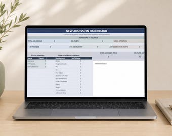 MDS New Admission Monitoring Tool, Google Sheets and Excel Tracker