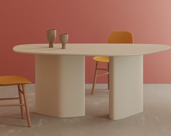 LIM Table organic shape ultra  matt finish