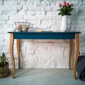 Bureau LILLO Bureau d'ordinateur moderne pour bureau à domicile Style scandinave navy blue