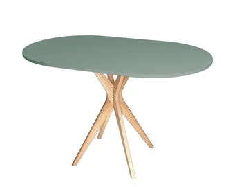 Oval /racetrack shape dining table JUBI