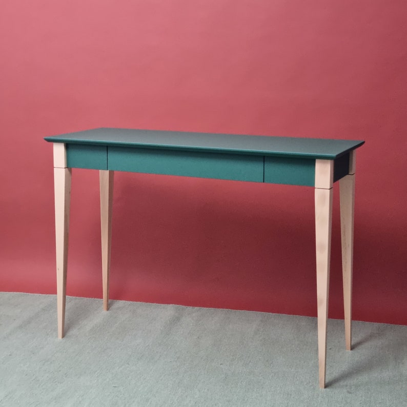 small, narrow Writing Desk, minimalitic desk MIMO see green