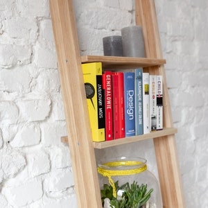 Leiter-Bücherregal ASHME aus Holz, 45 cm breit Bild 5