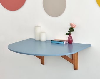 Opvouwbare wandtafel, halfrond/kleine eettafel met klapblad - diverse kleuren