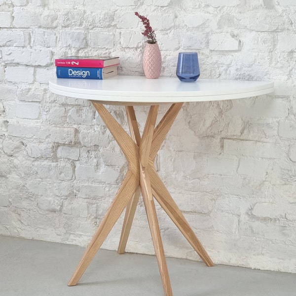 Table ronde demi lune extensible JUBI