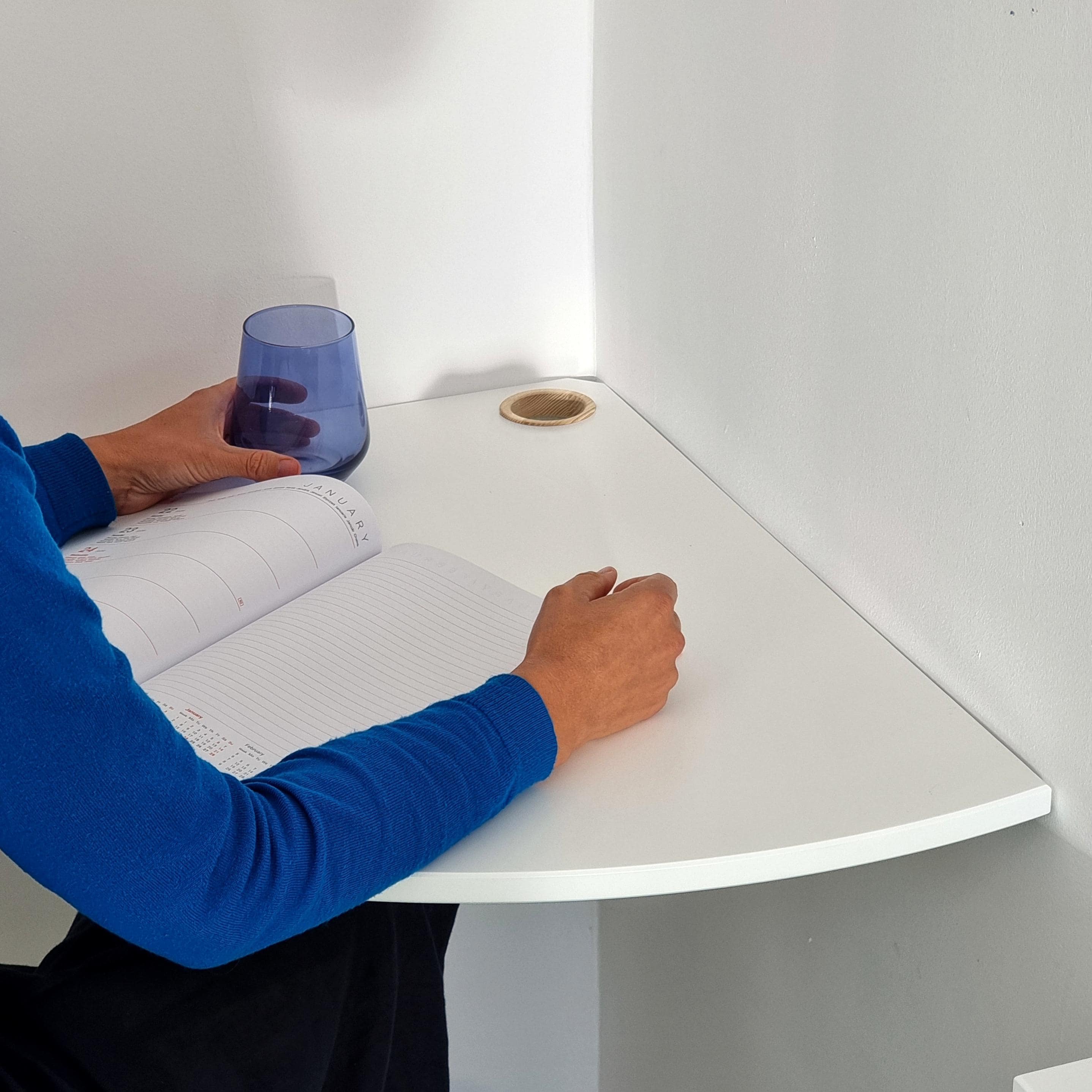 Floating Corner Desk, Floating Study Table (various Colours) ROG - Etsy