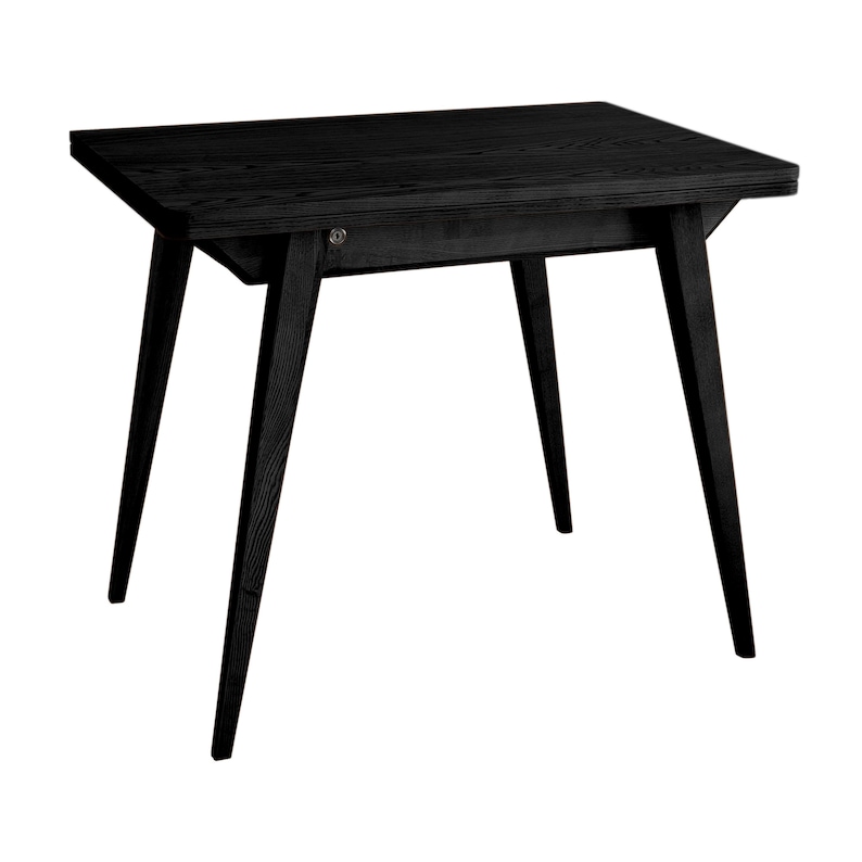 Small extendable table wooden ENVELOPE solid ashwood and veneer - various wood stains image 10