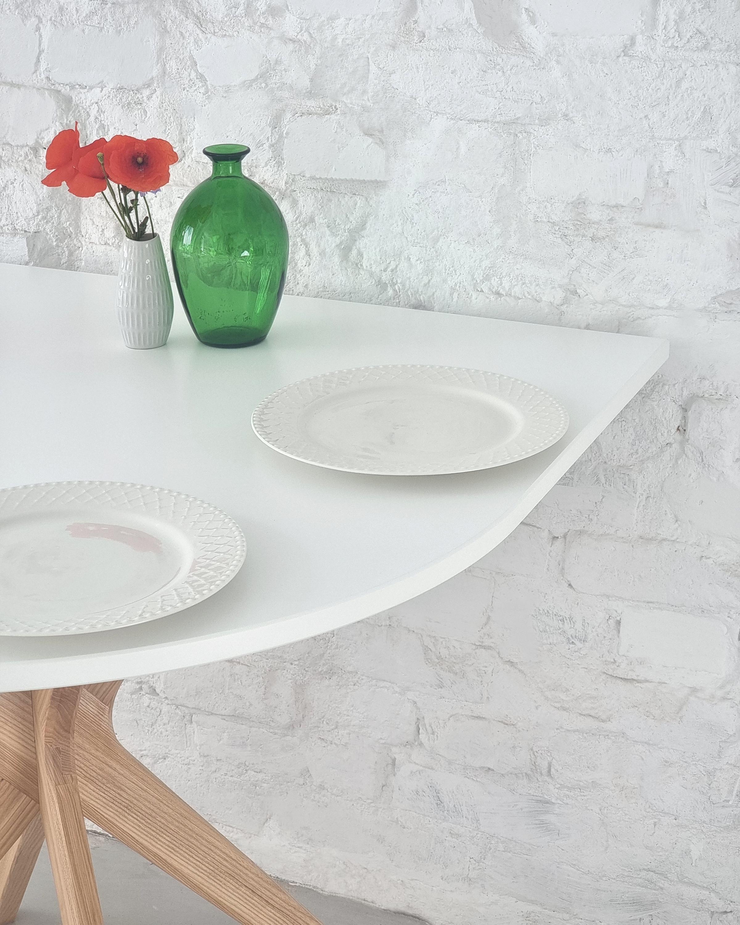 Buy Half Oval Dining Table for 4 JUBI- Various Colors Online in