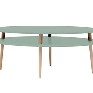 table basse ovale OVO sage green