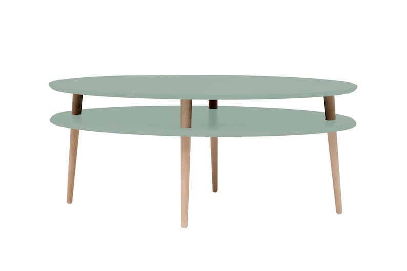 OVO ovaler Couchtisch sage green