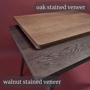 Envelop kleine uitschuifbare tafel eettafel licht hout afbeelding 7