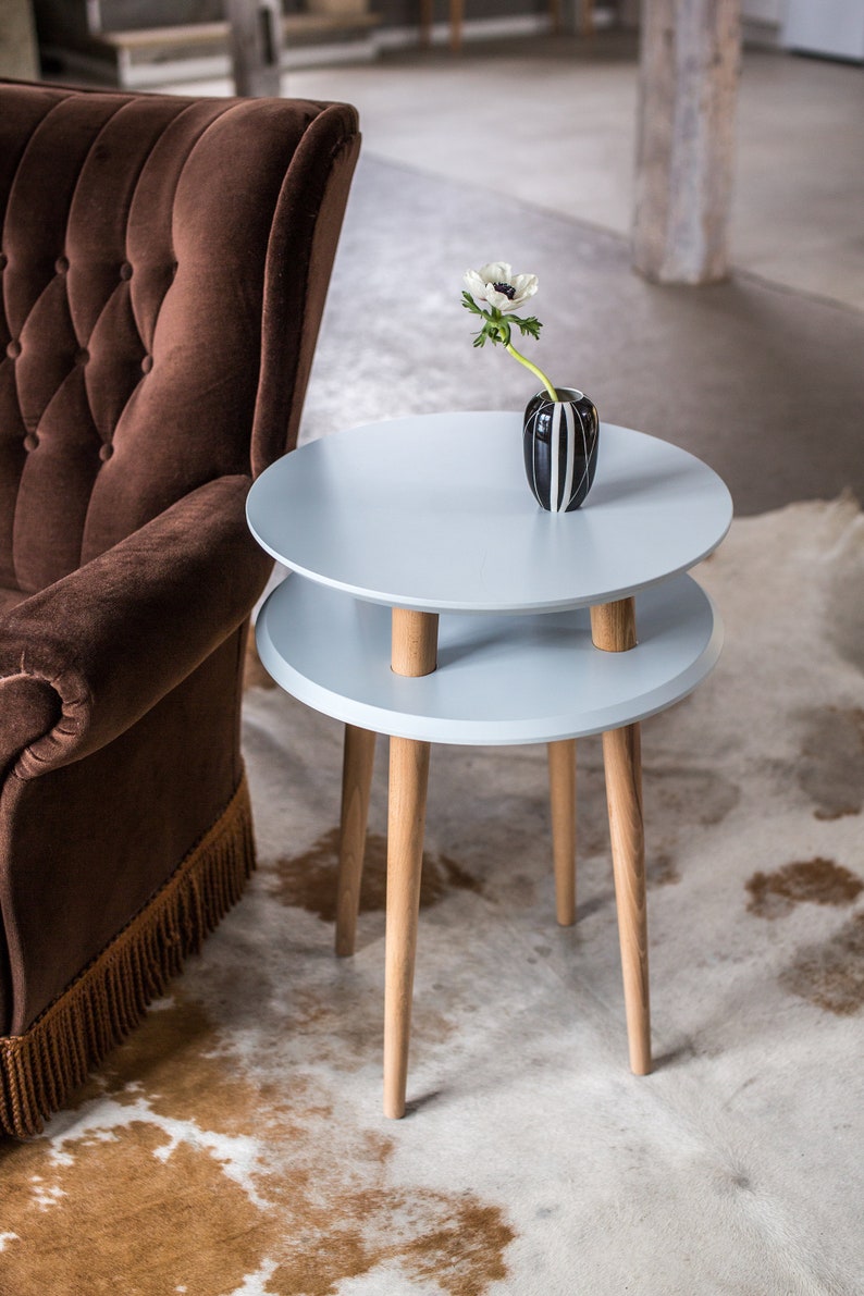 UFO Side Table Round Coffee Table Scandinavian Style Etsy