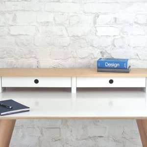 Monitor stand JUBI 100cm wide fornirowany image 2