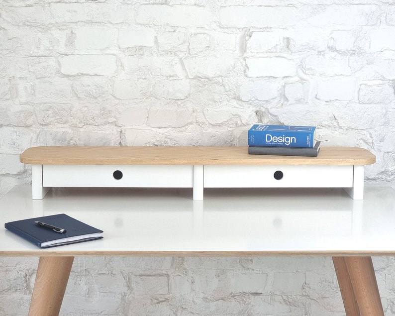 Monitor stand JUBI 100cm wide fornirowany image 2