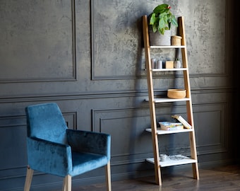 ASHME Ladder Plankbreedte 45cm -Rekkast voor hal, slaapkamer, thuiskantoor