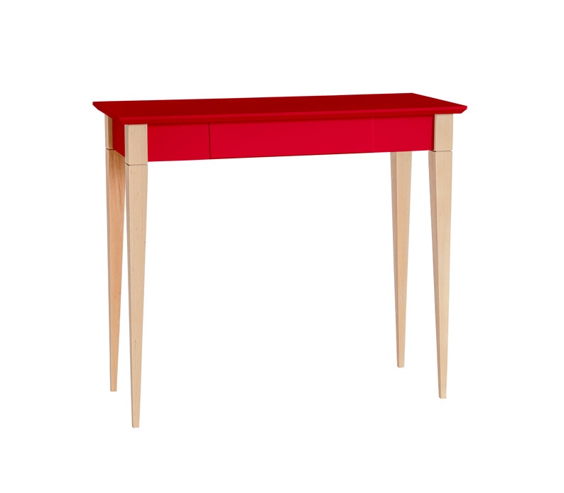 small, narrow Writing Desk, minimalitic desk MIMO Red