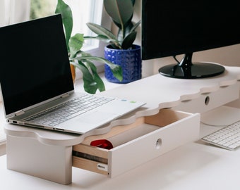 Monitorständer mit Schublade FLOWER