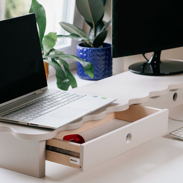 Monitorständer mit Schublade FLOWER