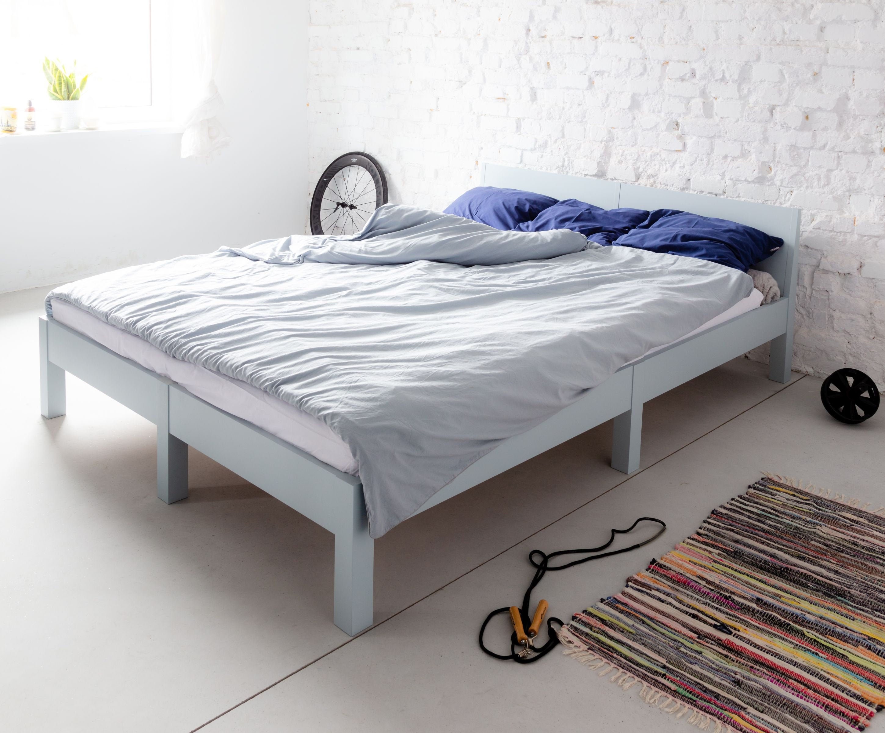 bundel Aanmoediging foto DABI Bed Extra Length 220cm W 140/160cm Beechwood - Etsy