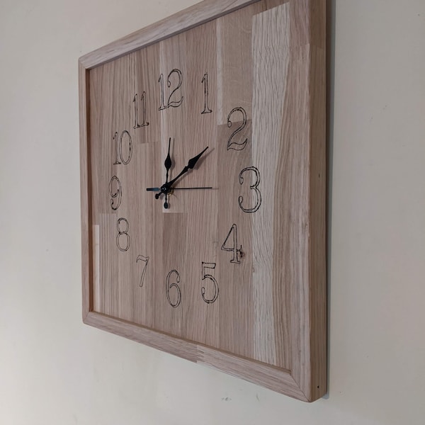 Oak Wall Clock Etsy UK