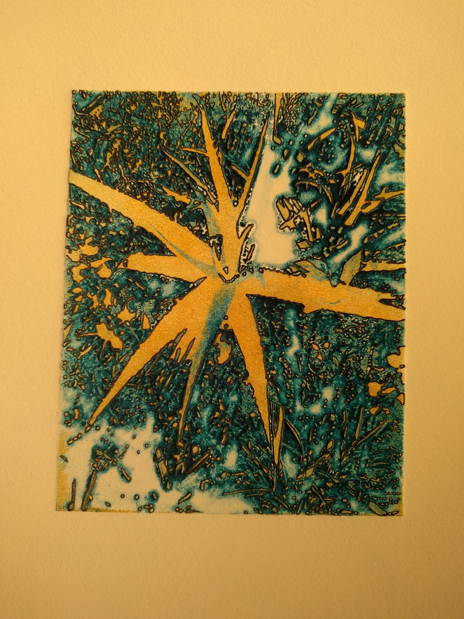 Solar Etching 'starfield' Hand Printed Original Art Etsy