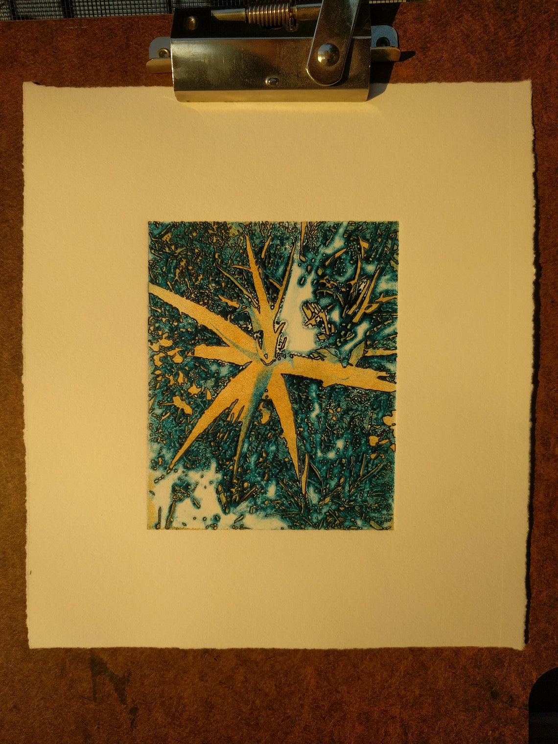 Solar Etching 'starfield' Hand Printed Original Art Etsy