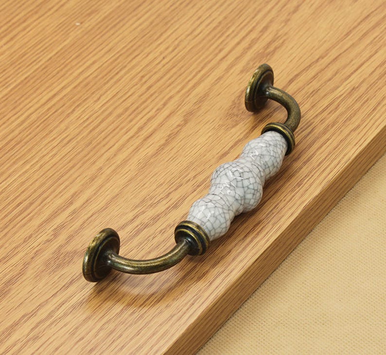 5/'/'Ceramic Dresser Pulls Drawer Pull Handles Knobs Porcelain Cabinet Door Pulls konbs Furniture Hardware Ceramic Dresser handle