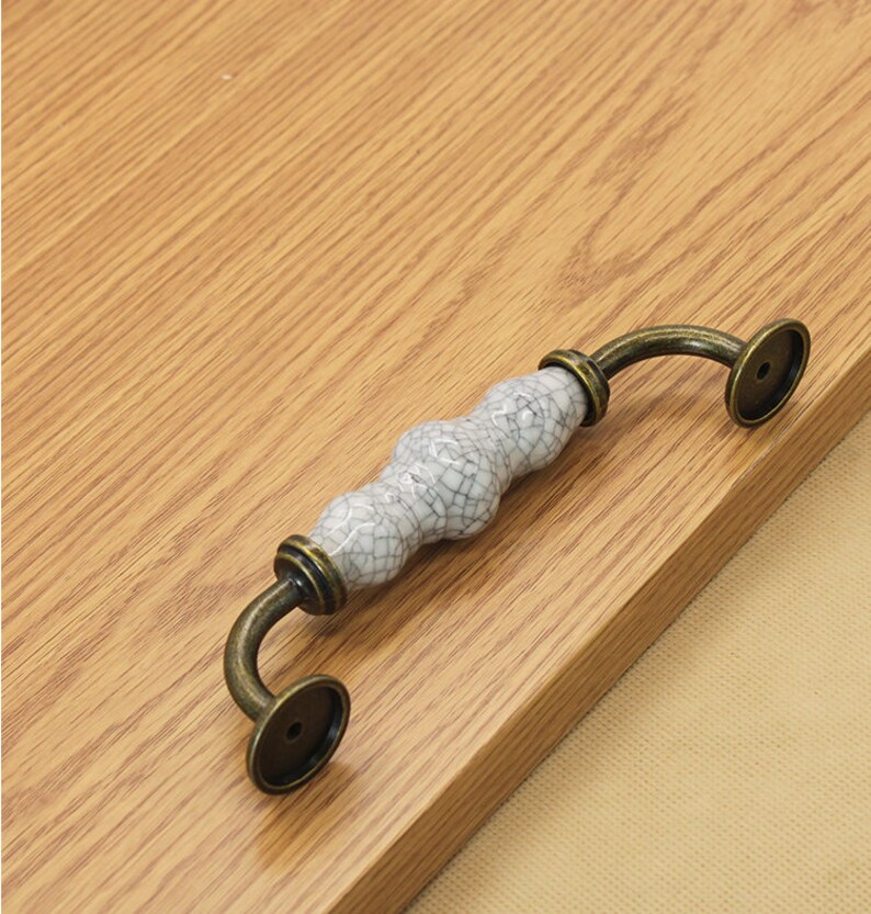 5/'/'Ceramic Dresser Pulls Drawer Pull Handles Knobs Porcelain Cabinet Door Pulls konbs Furniture Hardware Ceramic Dresser handle