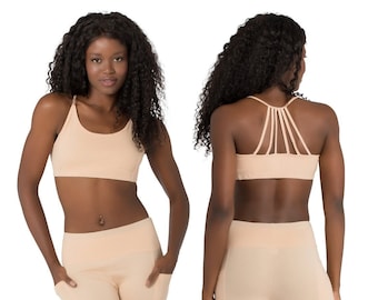 Crop Top for Women,Bra Top,  Tube Top, Dance Top, Yoga Wear, Open Back Top, Gym Clothes, Strappy Shirt, Festival Wear, Bralette Top