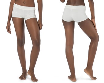 Shorts für Frauen, Baumwollshorts, Sommerhose, Basic Short, Tanzhose, Yoga Wear, Unterrockshorts, Kurze Shorts, Sexy Weiße Shorts