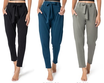 Pantalones para mujer, pantalones maxi, pantalones casuales, pantalones de yoga, ropa hippie, moda de verano, pantalones de algodón, pantalones boho, pantalones holgados, pantalones de baile