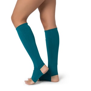 Damessokken, danssokken, kuitmouwen, katoenen sokken, kniekousen, yogakleding, beenwarmers, sokken zonder teen, sportkleding, festivalmode