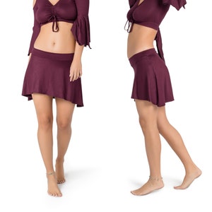 Mini Skirt for women, Boho Skirt, Festival Clothes, Purple Skirt, Tribal Skirt, Cute Skirt, Dance Skirt, Hippie Clothes, Pixie Clothing