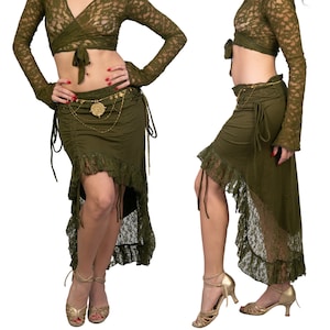 Skirt for Women, Dance Fashion, Asymmetrical Skirt, Boho Hippie Skirt for Women, Festival Clothes, Latin Dance Skirt, Belly Dance Skirt