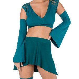 Bell Sleeves, Arm Warmers, Dance Fashion, Unique Gift for Women, Stocking Stuffer, Yoga Clothes, Removable Sleeves, Cotton Arm Warmers.