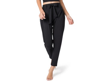 Black Pants for Women, Maxi Pants, Casual Pants, Yoga Pants, Cotton Trousers, Loose Pants, Boho Pants, Streetwear, Dance Pants, Comfy Pants.