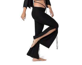 Black Pants for Women, Black leggings, Yoga Pants, Dance Pants, Bell Bottom Pants, Festival Clothes, Sexy Sportswear, Low Waist Leggings