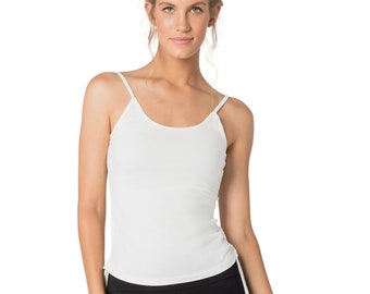 White Tank Top, Boho Top for Women, Strappy Top, Summer Fashion, Yoga Wear, Festival Shirt, Dance Top, Sexy Top, Low Back Top, Slow Fashion