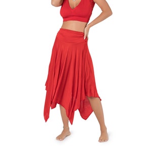 Red Skirt, Skirt for Women, Belly Dance Skirt, Loose Skirt, Boho Skirt, Maxi Skirt, Festival Fashion, Red Skirt, Tango Skirt, Hippie Wear